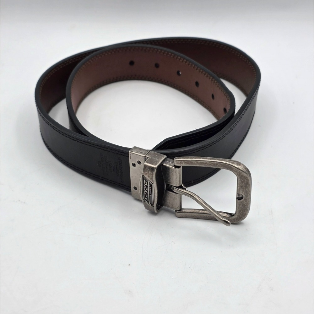 Dickies Reversible Belt Mens 36 Black Brown Workwear Utility Skater Y2K 90s 2000